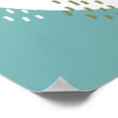 Poster Aquarelle bébé Giraffe, Safari Animaux Anniversair (Coin)