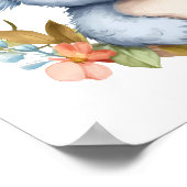 Poster Aquarelle Bébé Koala Ours Enfants Nursery Art (Coin)