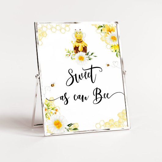 Poster Aquarelle Bee Sweet comme peut être Dessert table