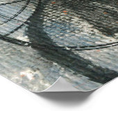 Poster Aquarelle belle femme et fleurs (Coin)