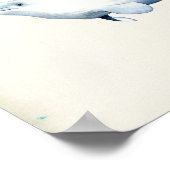 Poster Aquarelle Béluga (Coin)