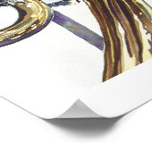 Poster Aquarelle "Bending Light" Instruments de musique (Coin)