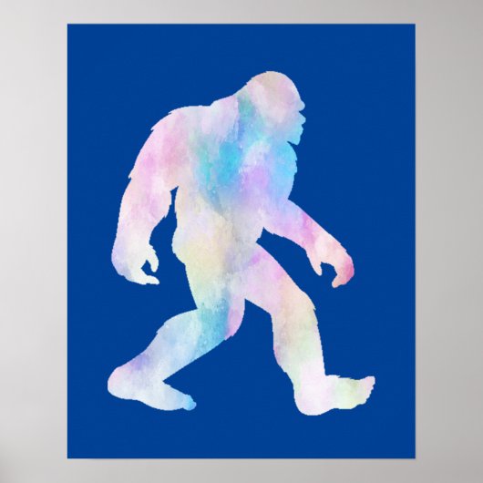 Poster Aquarelle Bigfoot (Devant)