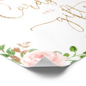 Poster Aquarelle blanc citrouille cartes et cadeaux (Coin)