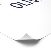 Poster Aquarelle Bleu Hot Air Balloon M. ONEderful Boy (Coin)