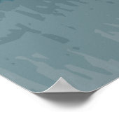 Poster Aquarelle bleue Abstraite (Coin)