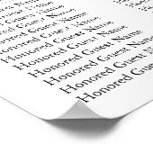 Poster Aquarelle bleue Floral | Faux Gold Boy Baptism (Coin)