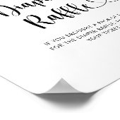 Poster Aquarelle bleuet - tombola de couche (Coin)