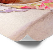 Poster Aquarelle Bluebird Teacup (Coin)