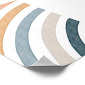 Poster Aquarelle Boho arc-en-ciel (Coin)