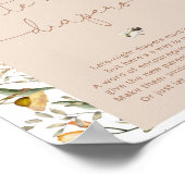 Poster Aquarelle Boho Fleur sauvage Late Night Diapeurs J (Coin)