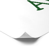 Poster Aquarelle Bois Animaux forestiers (Coin)