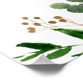 Poster Aquarelle Bois Forêt Animaux Végétation (Coin)