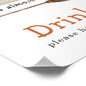 Poster Aquarelle - Boissons (Coin)