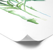 Poster Aquarelle Botanique Bamboo (Coin)