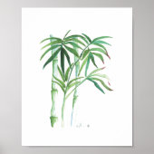 Poster Aquarelle Botanique Bamboo (Devant)