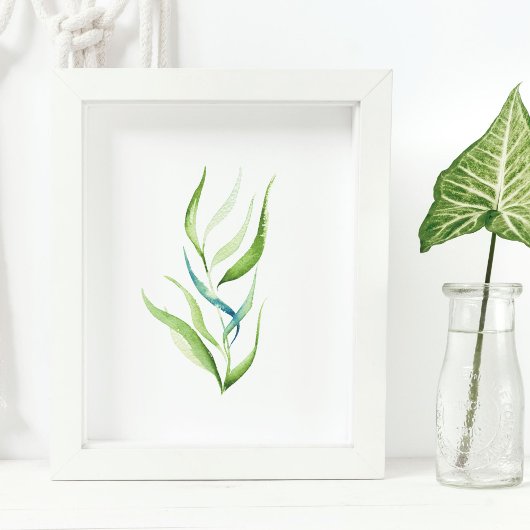 Poster Aquarelle botanique minimale Décor Plante