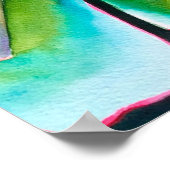 Poster Aquarelle botanique succulent (Coin)