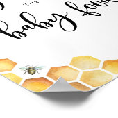 Poster Aquarelle Bumble abeille deviner la nourriture pou (Coin)