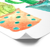 Poster Aquarelle Cactus (Coin)