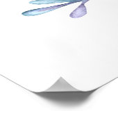 Poster Aquarelle Cactus Succuls Mariage Bienvenue (Coin)