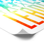 Poster Aquarelle Cheerled Cheer Cheer Leader (Coin)