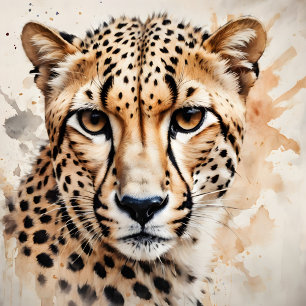 Poster Aquarelle Cheetah no 7