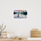 Poster Aquarelle chinoise "Cormorant Fisherman" (Cuisine)