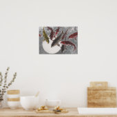 Poster Aquarelle chinoise de Lin Li 9 KOI Fish Moon (Cuisine)