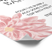 Poster Aquarelle Chrysanthemum Baby shower Maman-osa Bar (Coin)