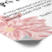 Poster Aquarelle Chrysanthemum diaper tombole (Coin)