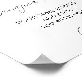 Poster Aquarelle citron agrumes - bar à sangria (Coin)