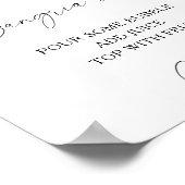 Poster Aquarelle citron - bar à sangria (Coin)