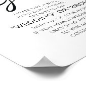 Poster Aquarelle Citron noir | Fête des mariées du jeu d' (Coin)