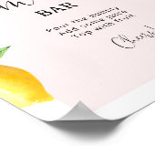 Poster Aquarelle citrons rose maman-osa signe barre (Coin)