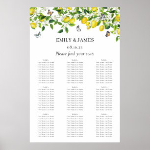 Poster Aquarelle Citrus Citrus Mariage