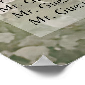 Poster Aquarelle classique Elégante Roses Roses Roses Ros (Coin)