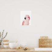 Poster Aquarelle Cockatoo rose Moluccan (Cuisine)