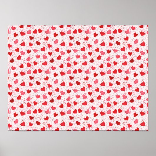 Poster Aquarelle Coeur Art (2) (Devant)