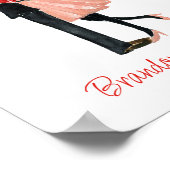 Poster Aquarelle Coeur Mode fille Couple (Coin)