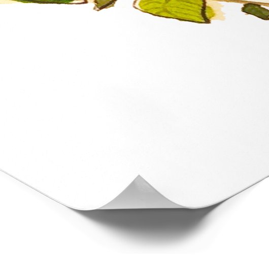 Poster Aquarelle colorée (Coin)