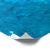 Poster Aquarelle colorée Chypre littoral (Coin)