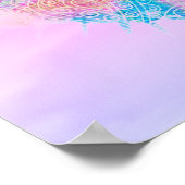 Poster Aquarelle colorée Doodle Heart (Coin)