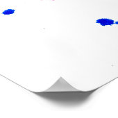 Poster Aquarelle colorée Orca (Coin)