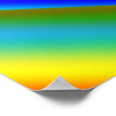 Poster Aquarelle colorée texture abstraite art (Coin)