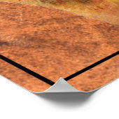 Poster Aquarelle Cougar Mountain Lion Puma Traces Poste (Coin)