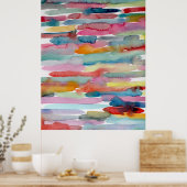 Poster Aquarelle couleur Abstraite Aquarelle Brise-pincea (Cuisine)