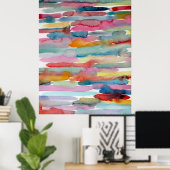 Poster Aquarelle couleur Abstraite Aquarelle Brise-pincea (Bureau à domicile)