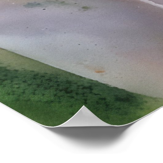 Poster Aquarelle couleur rose pâle (Coin)