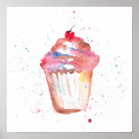 Aquarelle, Cupcake scintillant